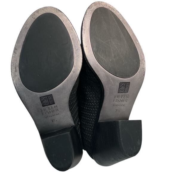 Eileen Fisher Slew Lace Up Booties Open Toe - Picture 9 of 12